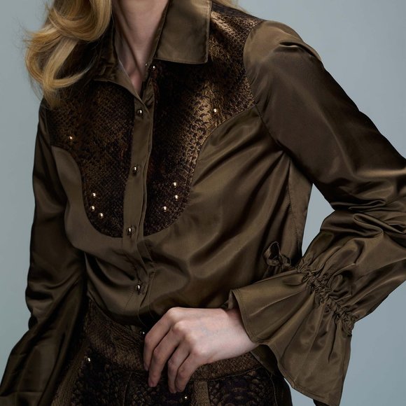 VIVIENNE HU VISCOSE SHIRT - Picture 1 of 3